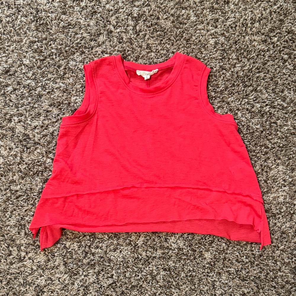 Kids Sleeveless Red Tank Top